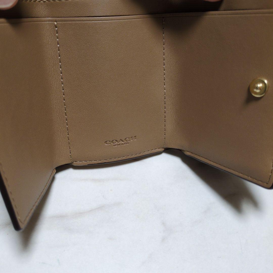 COACH　2つ折り財布 ブラウンレザー