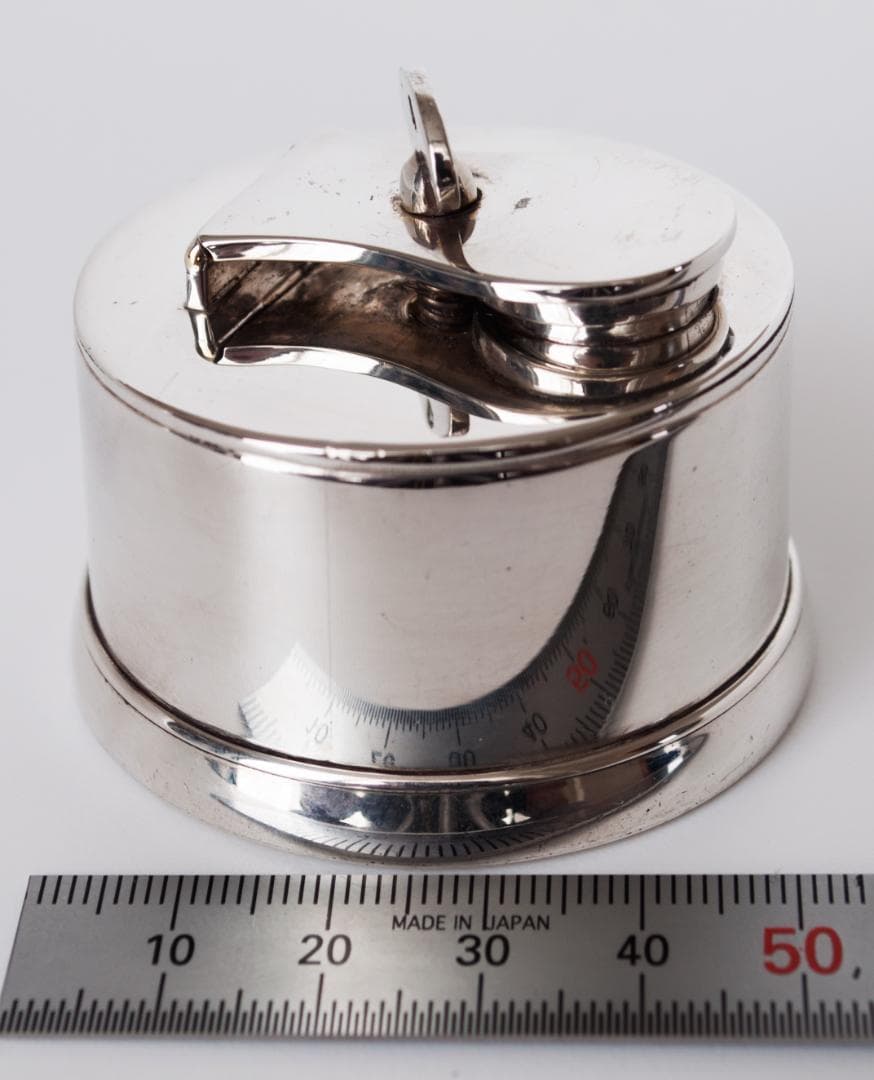 ヴィンテージ スターリングシルバー インクウェル 約1805年製造 イギリス製