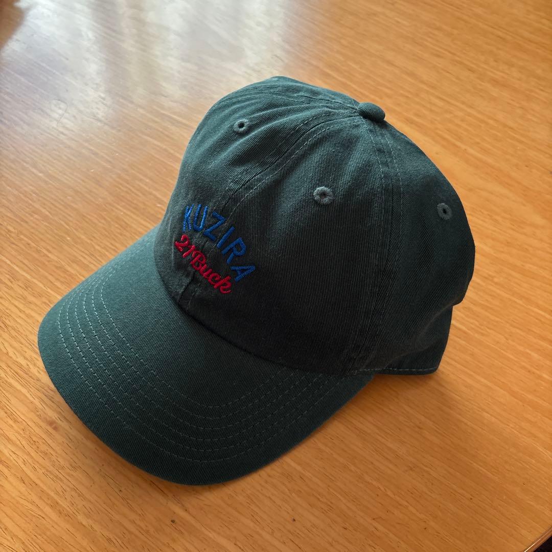 KUZIRA 21Buck キャップ 帽子 ダークグリーン