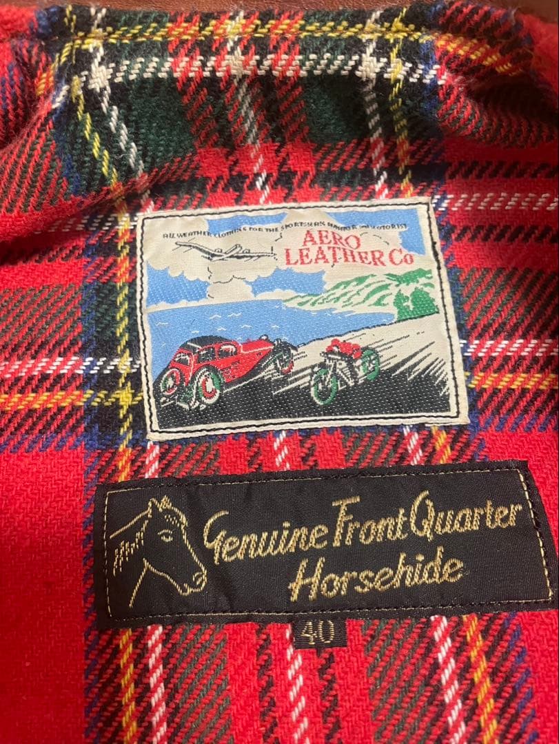 Miuller様 エアロレザー　ハイウェイマン　ホースハイド　size40