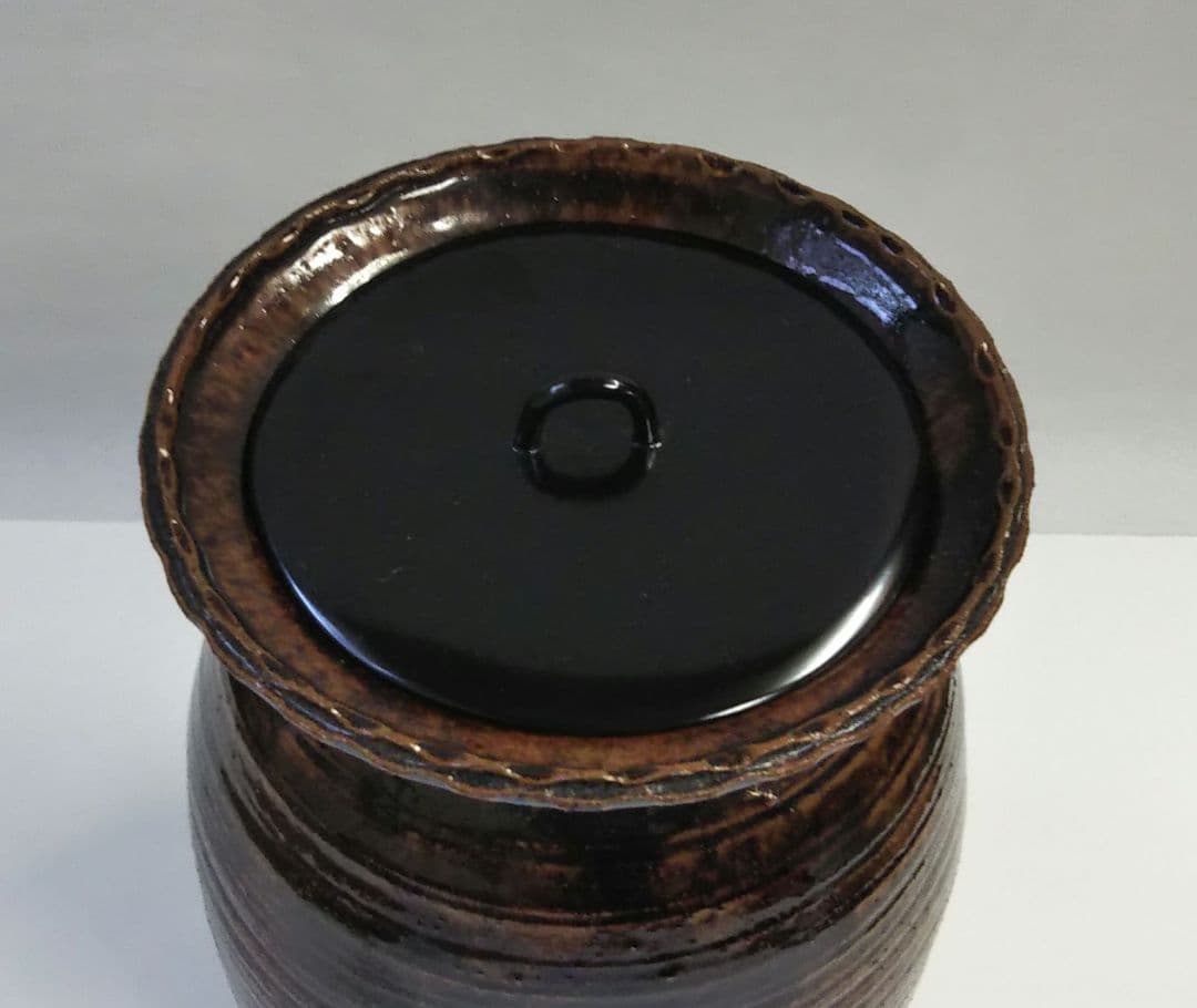 茶道具 水指 細水指 瀬戸 輪花口 山十窯 加藤光右衛門 芳右衛門 弥右衛門