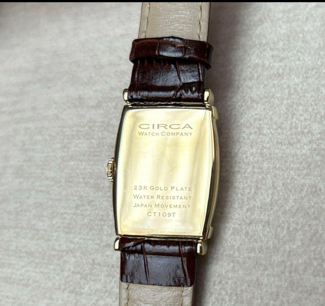 【電池交換済】CIRCA 23K GP サーカ腕時計 クォーツ　スモセコ