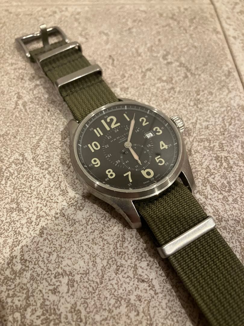 HAMILTON ハミルトン カーキオフィサー natoベルト　希少
