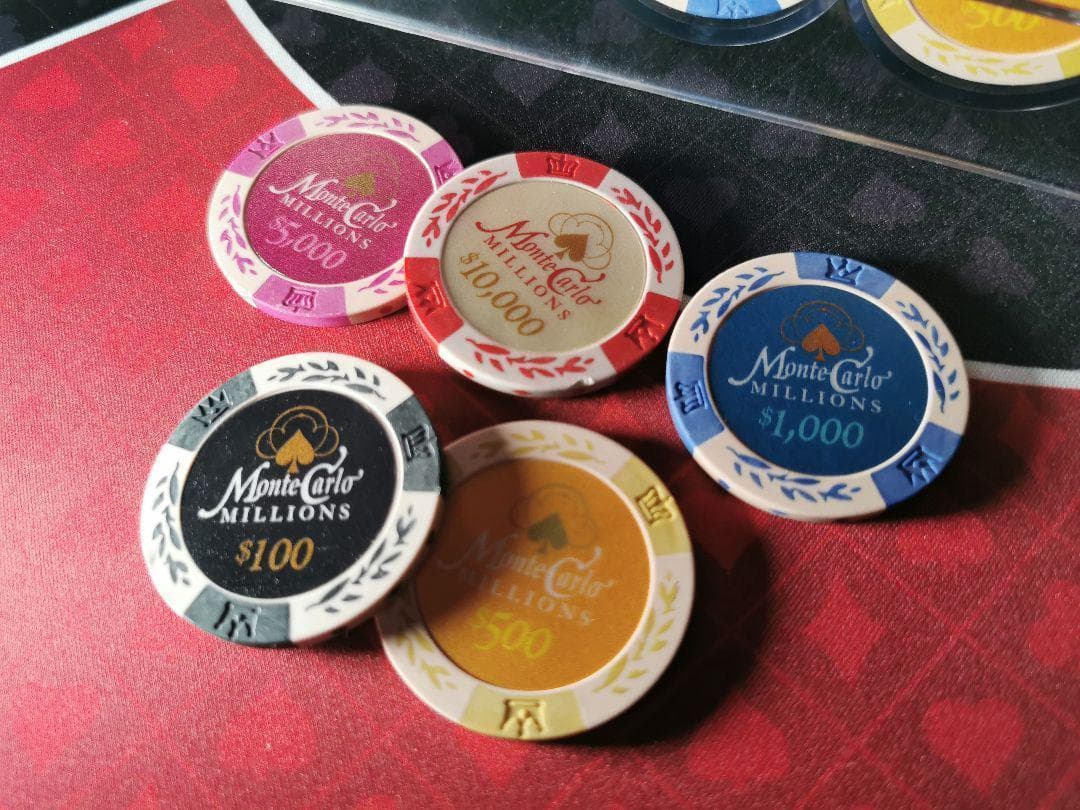 ポーカーチップ☆モンテカルロ・ミリオンズ☆特注セット