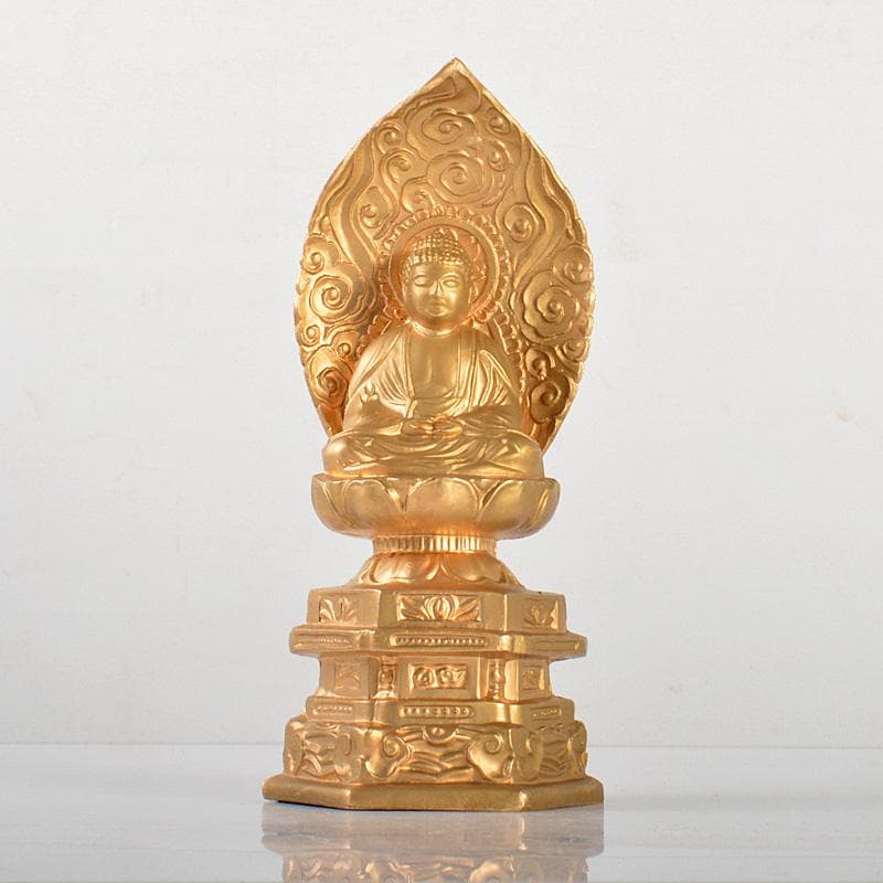 仏教美術　古銅鍍金　大日如來座像　仏像　C　6010
