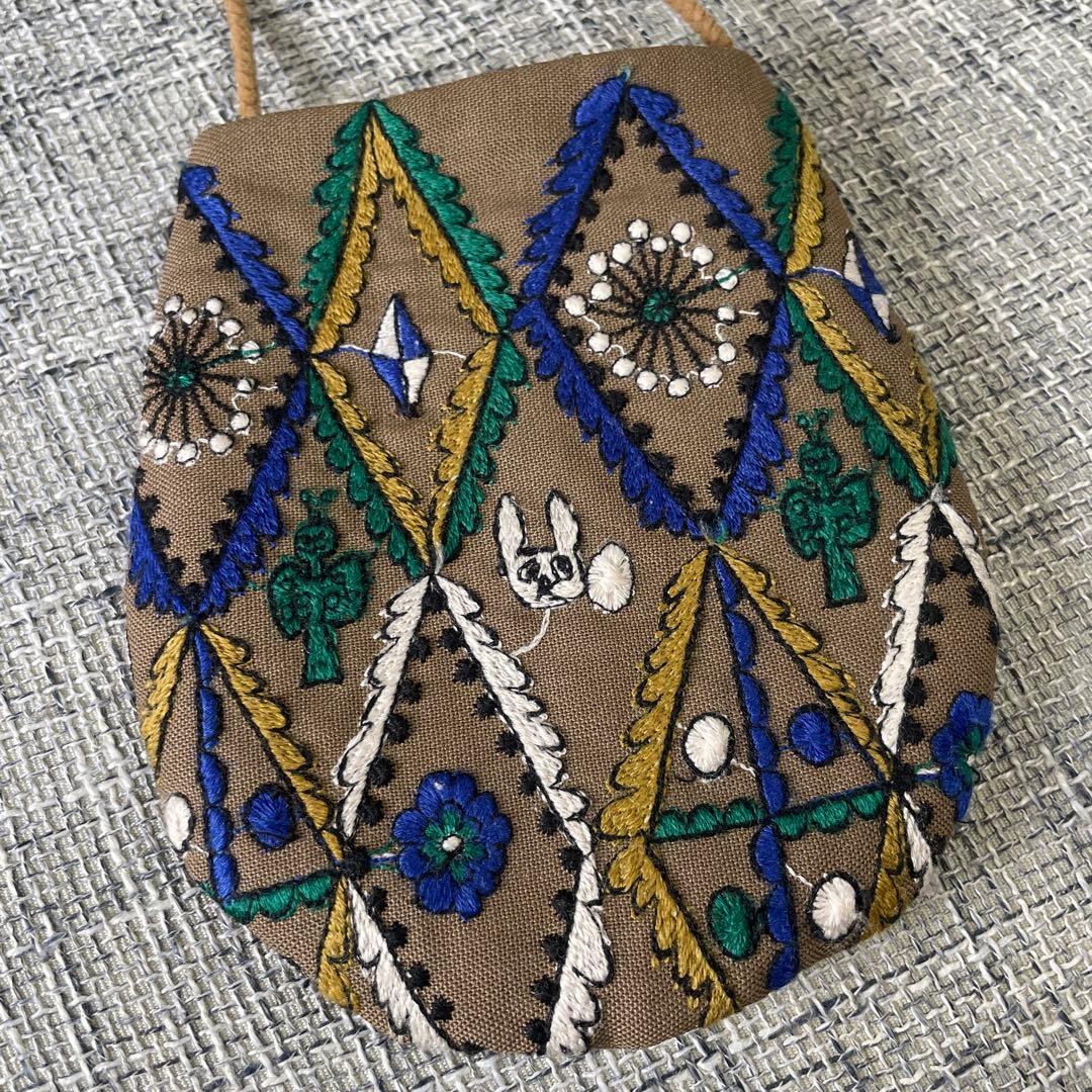 美品 ミナペルホネン forest diamond ポシェット