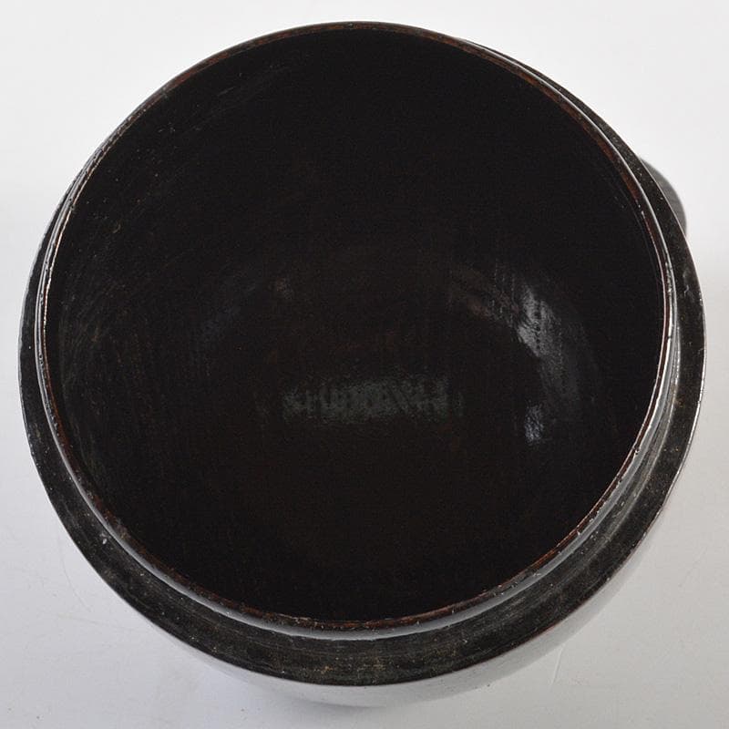 茶道具　円能斎好　黒漆　棗　花押あり　共箱　V　6351