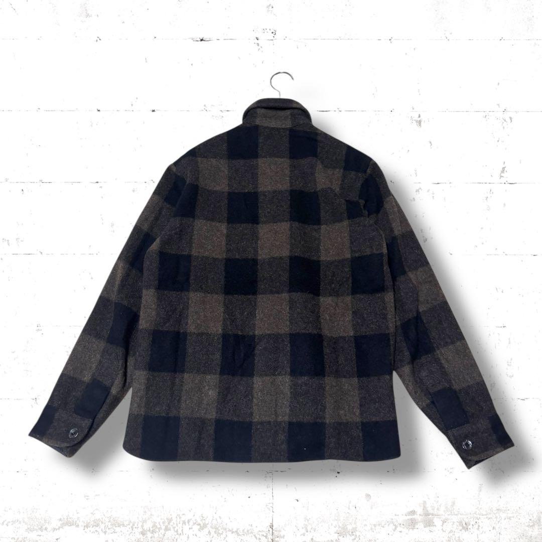 HIDEANDSEEK ウール　バッファローチェック　CPO シャツ　ジャケット