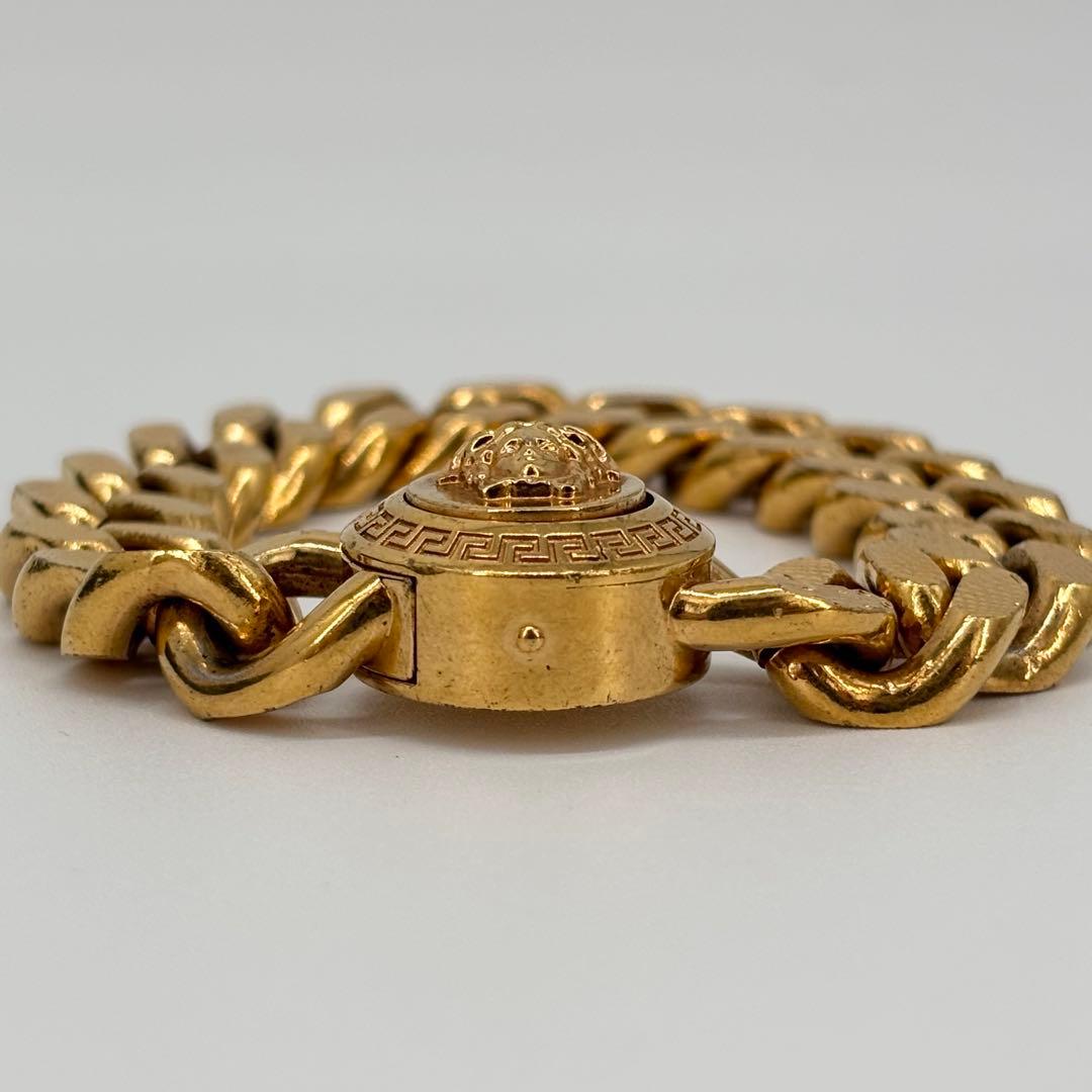 【最終底値】VERSACE ブレスレット メデューサ 喜平チェーン ゴールド