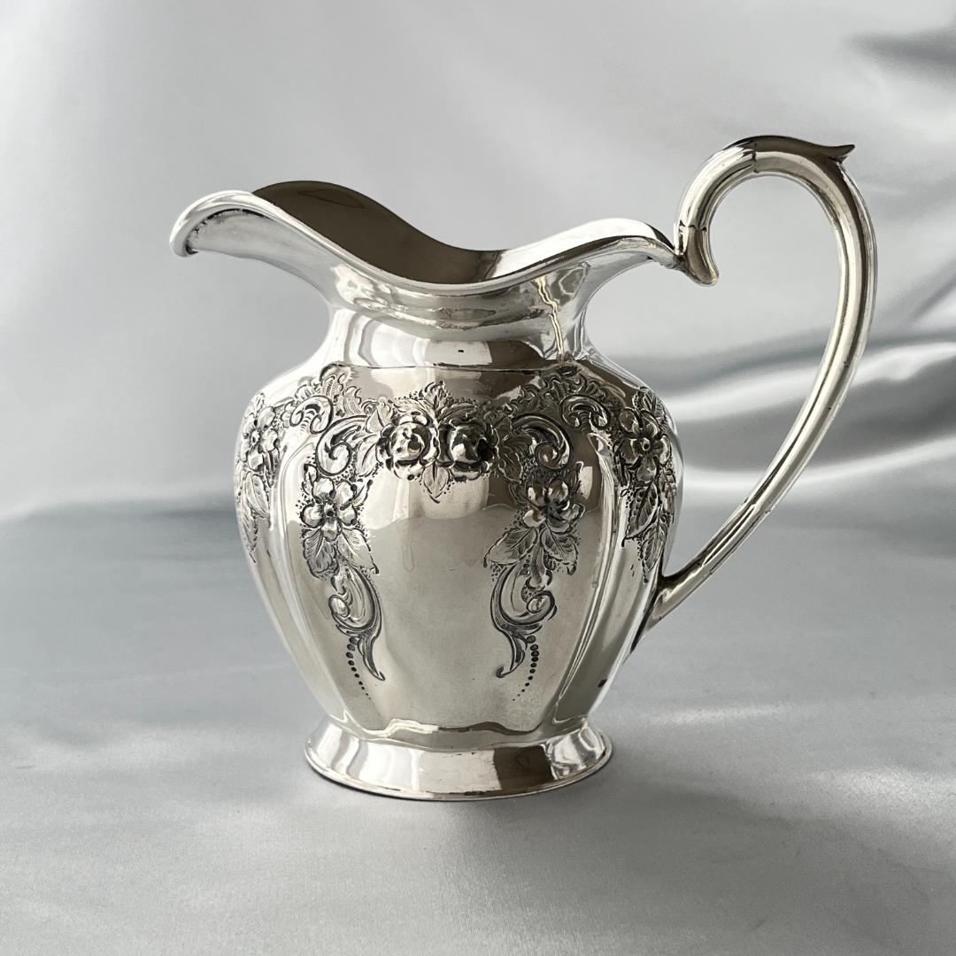 【Pinder Brothers】 ローズのティーセット 3点 薔薇のレリーフ