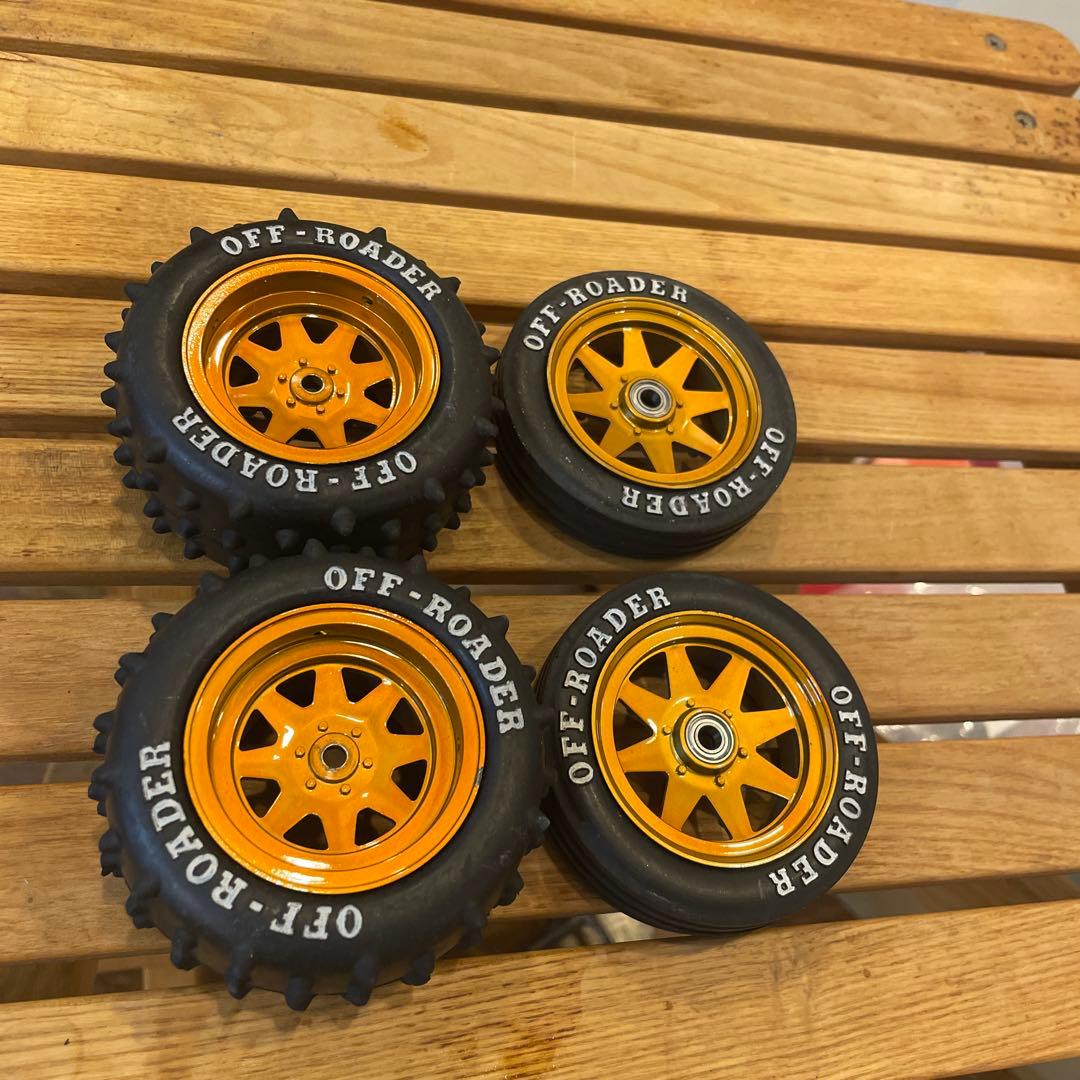 グラスホッパー2 改造　ルマンゴールド21.5T（未走行）未塗装ボディー2枚など