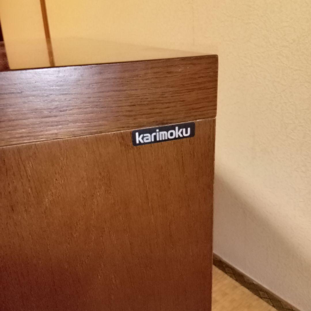 ​【karimoku】カリモク製 木製ローボード/テレビ台 W88cm ガラス扉