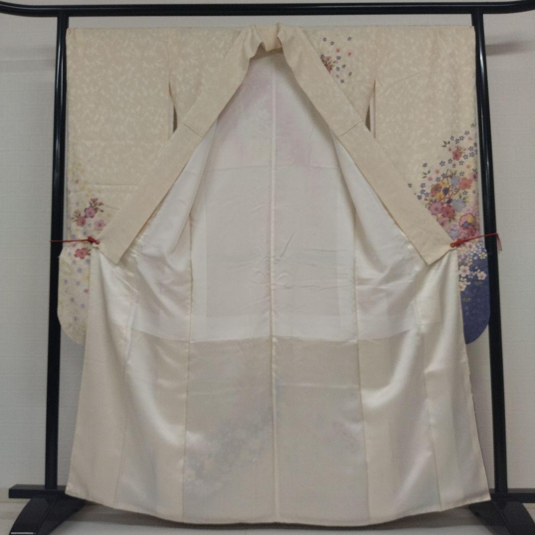 こ*う様 振袖 正絹 雪輪 桜 ぼかし染 広衿 袷 着物 翼-238