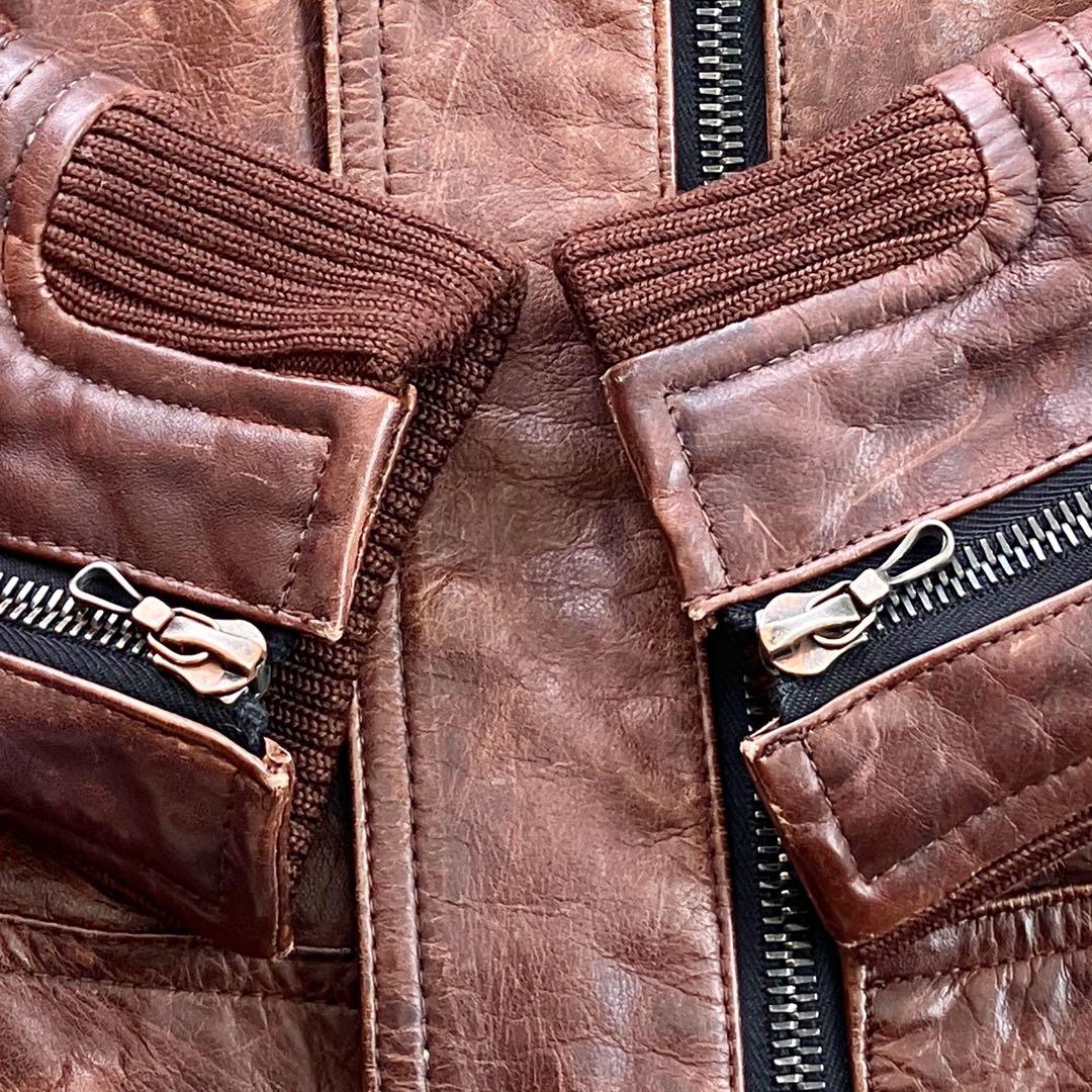 【美品】赤西仁着用モデル SHELLAC 牛革 ライダースジャケット