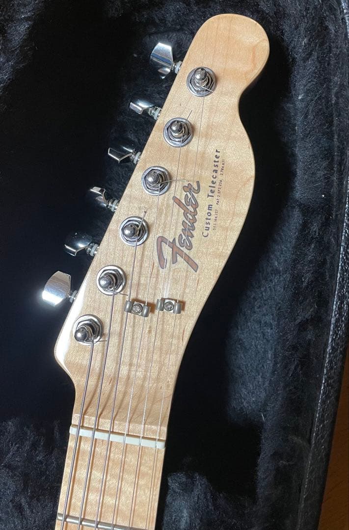 テレキャスターカスタムモデル、Bigsby B5トレモロアーム付き。