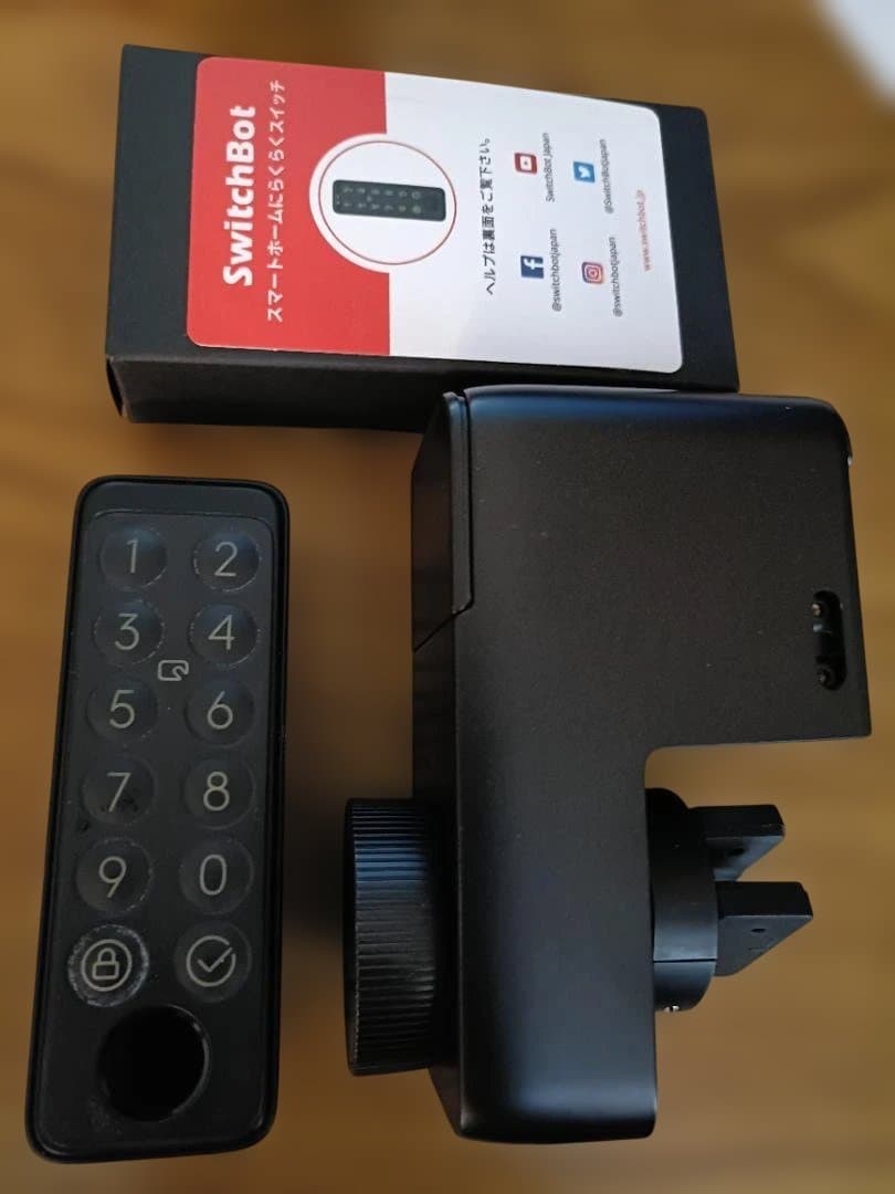 Switch Bot　ロックPRO、指紋認証パッド、閉開センサーのセット