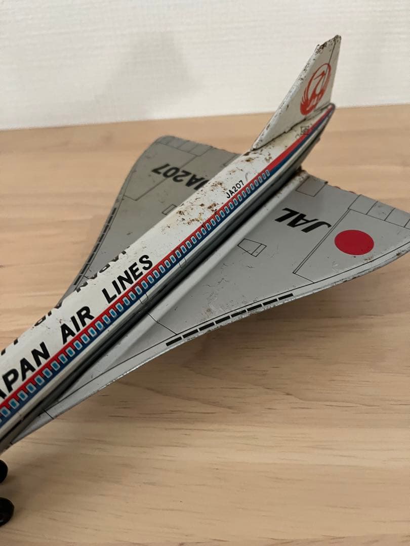 値下★ブリキ飛行機　JAL JA207 コンコルド　1960-1970年代当時物