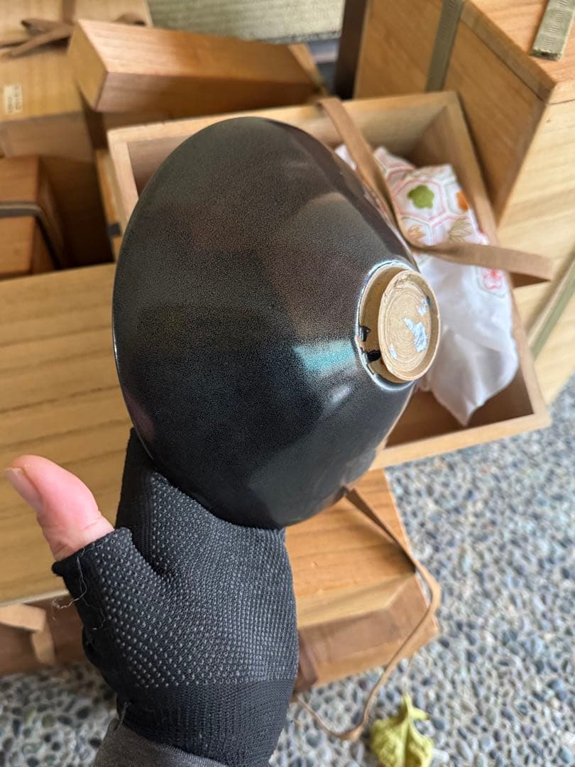 ‼️リサイクルFORT‼️BLACKフライデー②‼️中国の木葉文黒茶碗‼️激安します‼️