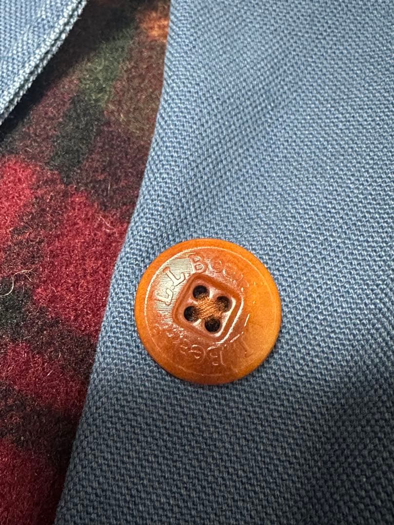 【レアカラー超美品】L.L.Beanハンティングジャケット ブルー ライナー付き