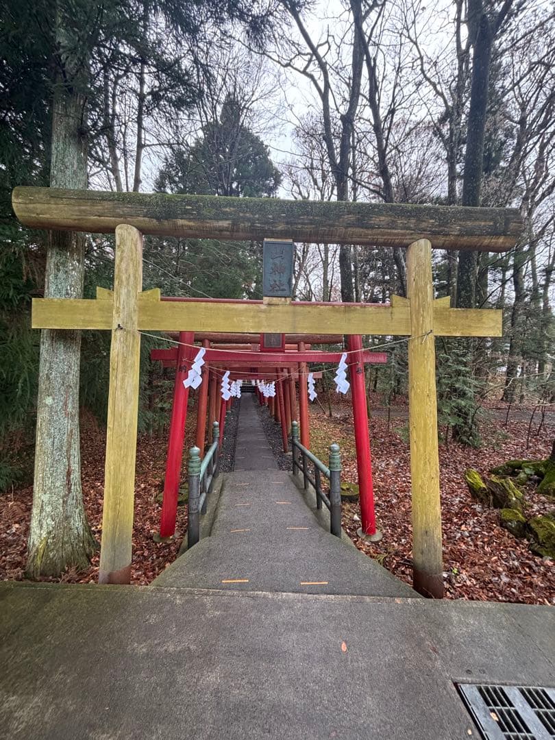 山梨セット出したいかなと 山梨県新屋山神社　日本一金運