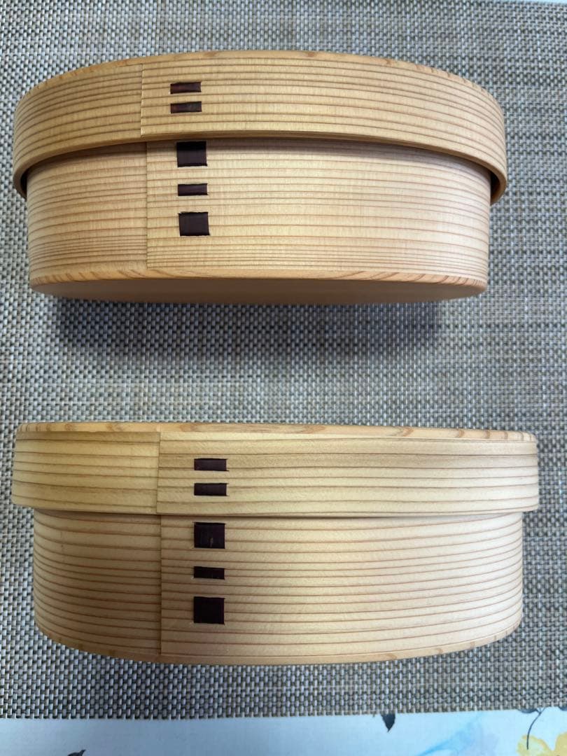 【新品未使用】　大館曲げわっぱ　お弁当箱（中）　2個セット