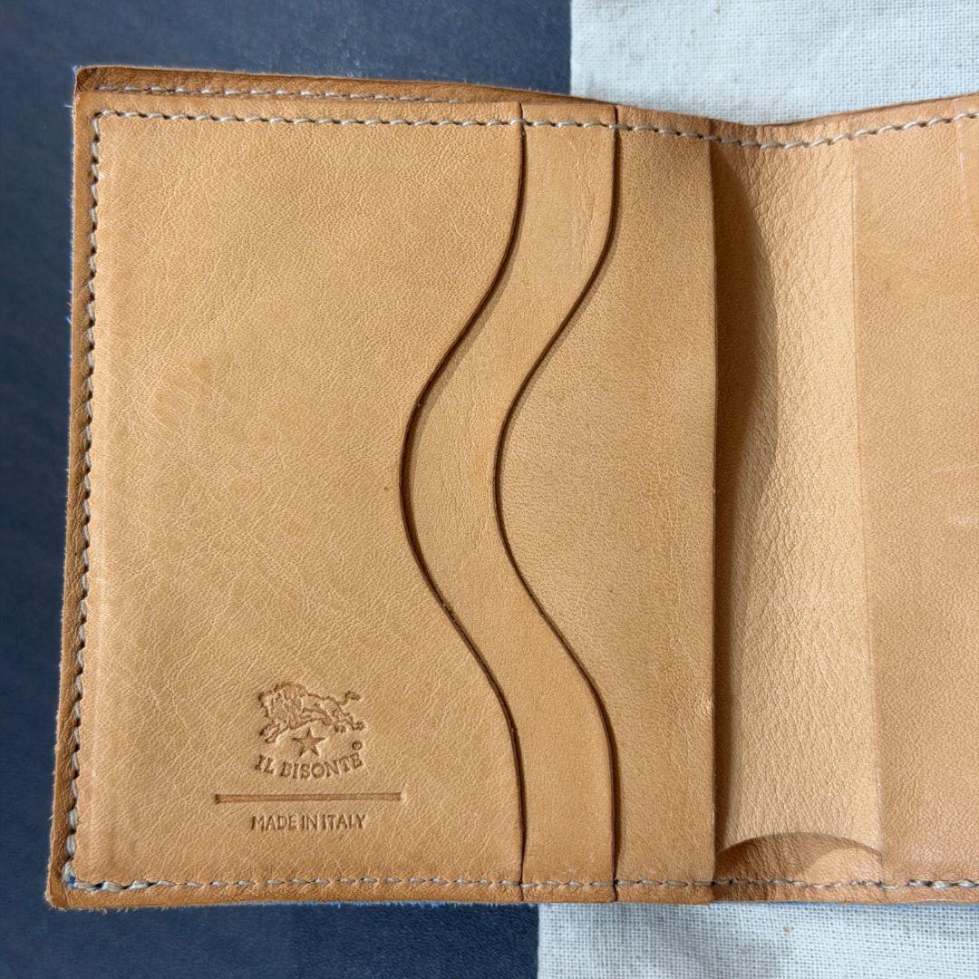 【新品未使用】イルビゾンテ 二つ折り 財布 がま口 ロゴ ブルー系　セット