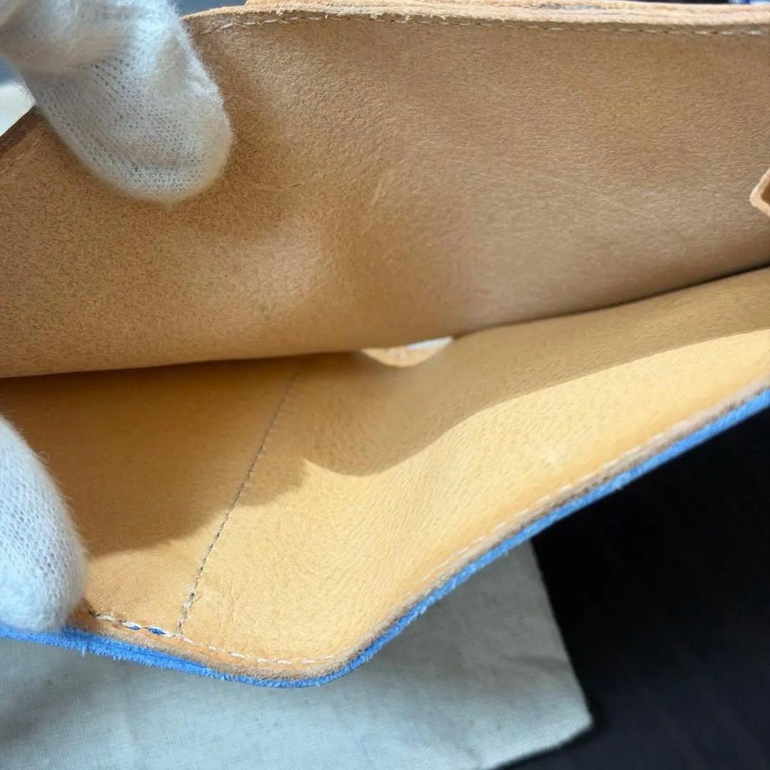 【新品未使用】イルビゾンテ 二つ折り 財布 がま口 ロゴ ブルー系　セット