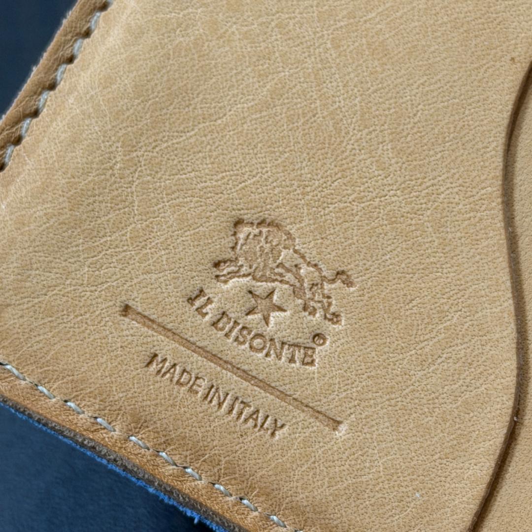 【新品未使用】イルビゾンテ 二つ折り 財布 がま口 ロゴ ブルー系　セット