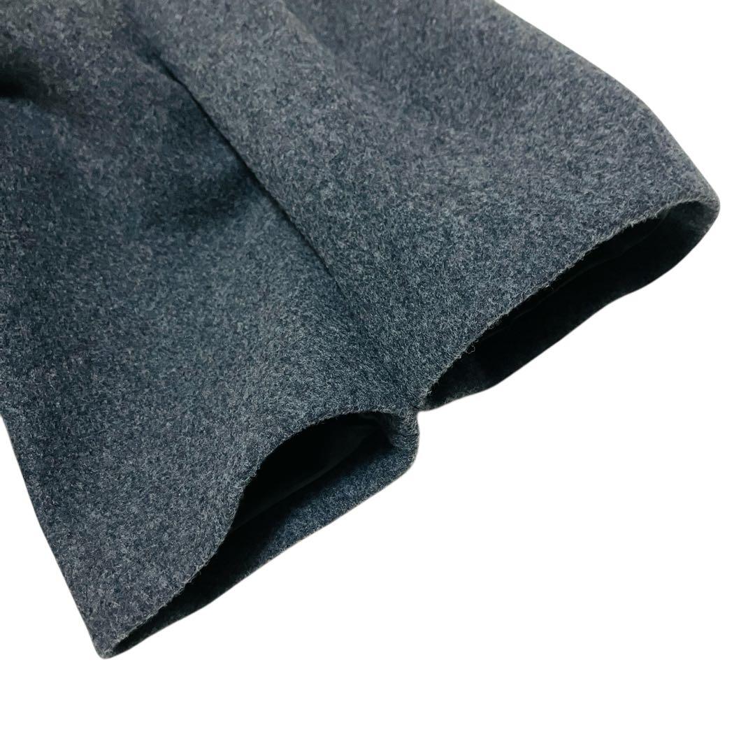 23AW anuans リバーロングチェスターコート ピュアウール グレー