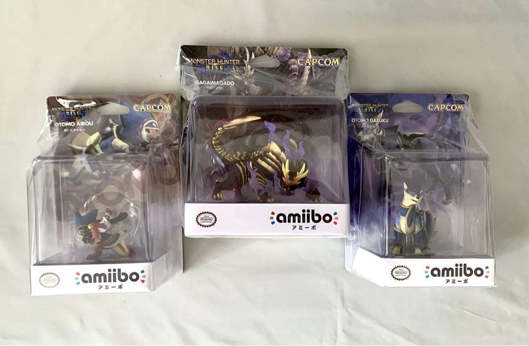 【新品未開封amiibo マガイマガド オトモガルク オトモアイルー 3種セット