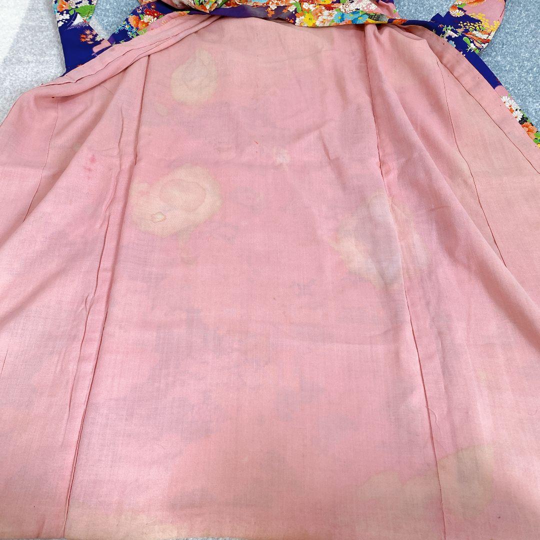 七五三 2歳 3歳 正絹 アンティーク 着物 被布 ビーズバッグ 草履 セット