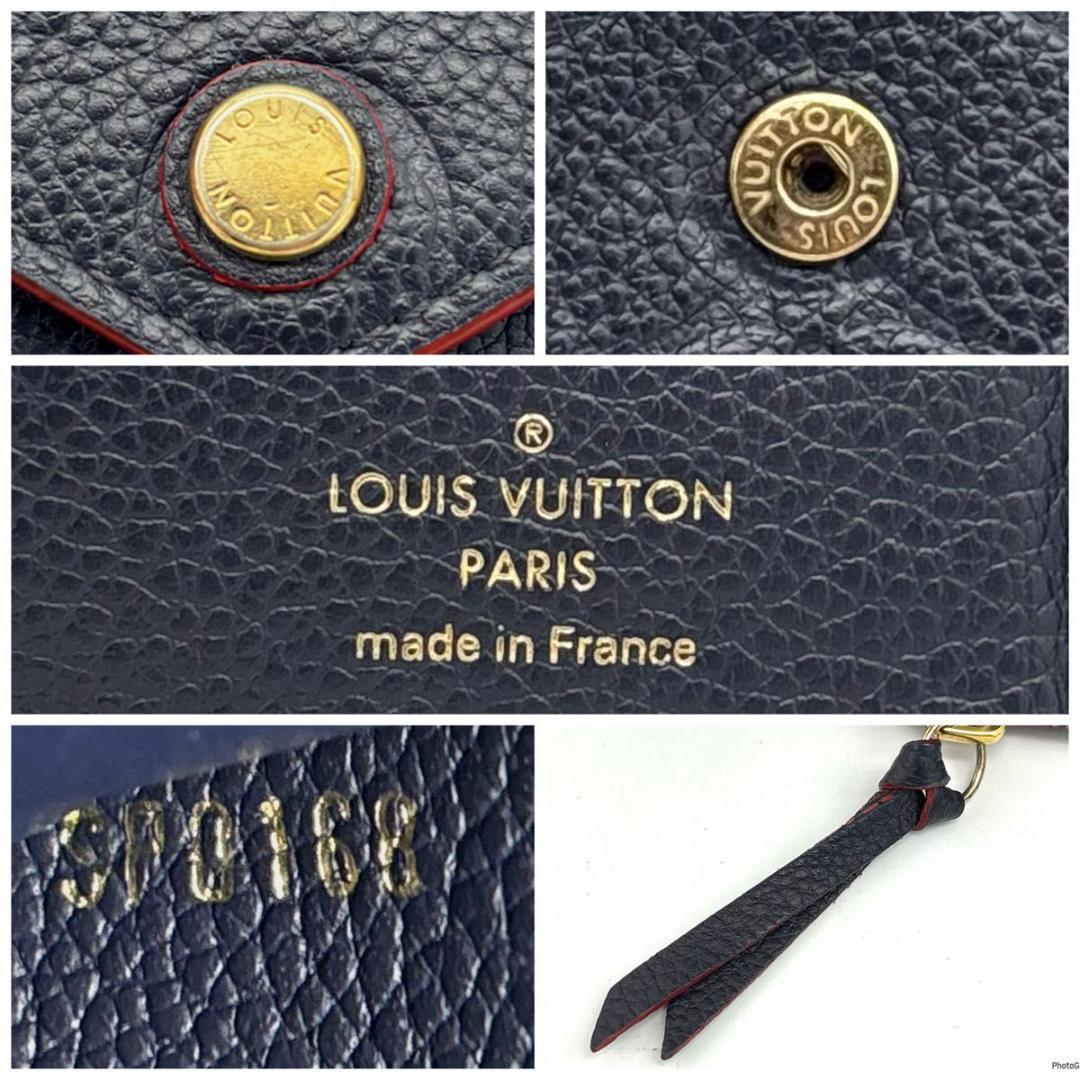 ルイヴィトン アンプラント ヴィクトリーヌ マリーヌルージュ 三つ折り財布