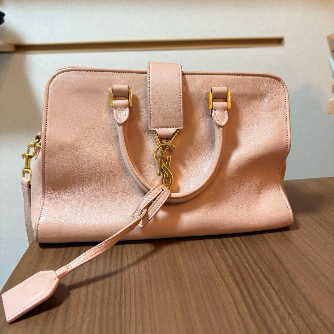 YSL ピンクショルダーバッグ　ハンドバッグ