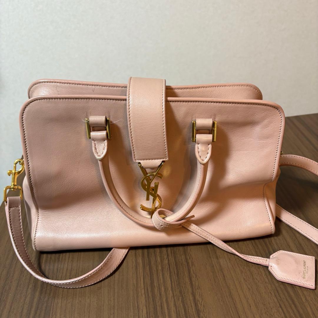 YSL ピンクショルダーバッグ　ハンドバッグ