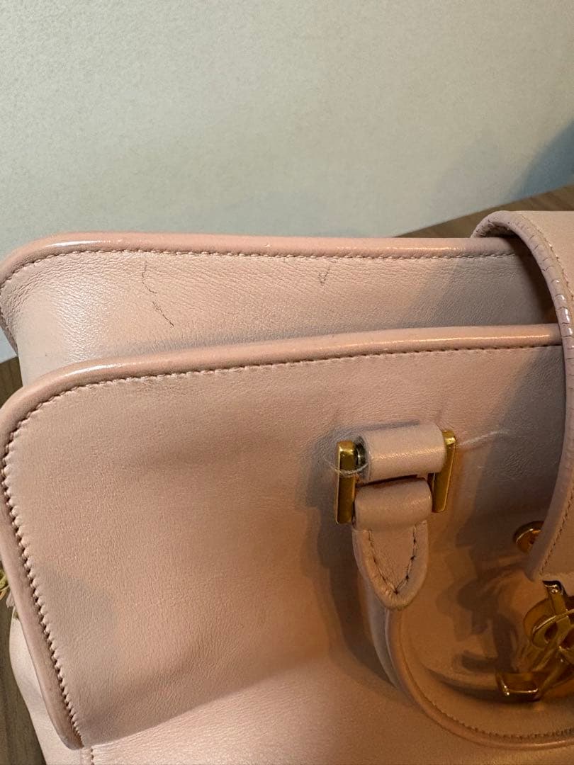 YSL ピンクショルダーバッグ　ハンドバッグ