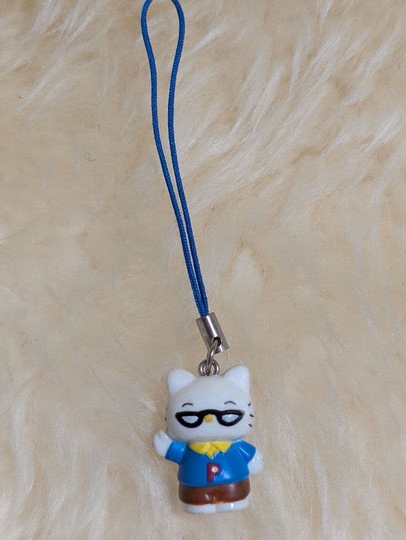 ハローキティ　キティちゃん　パパ　ストラップ　根付　くさつ　草津温泉