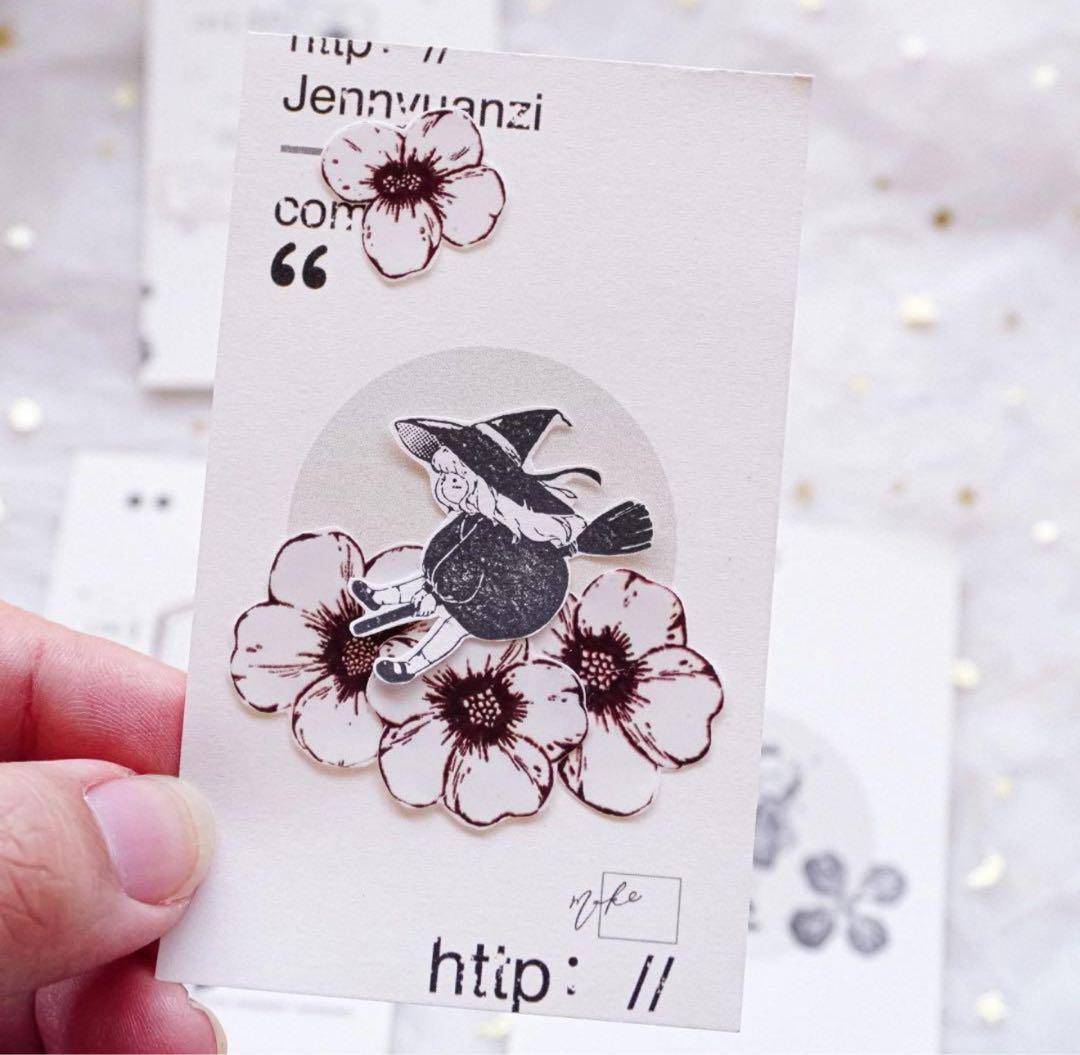 新品　枠素材のおすそ分け　コラージュベース素材　5種　100頁　160枚