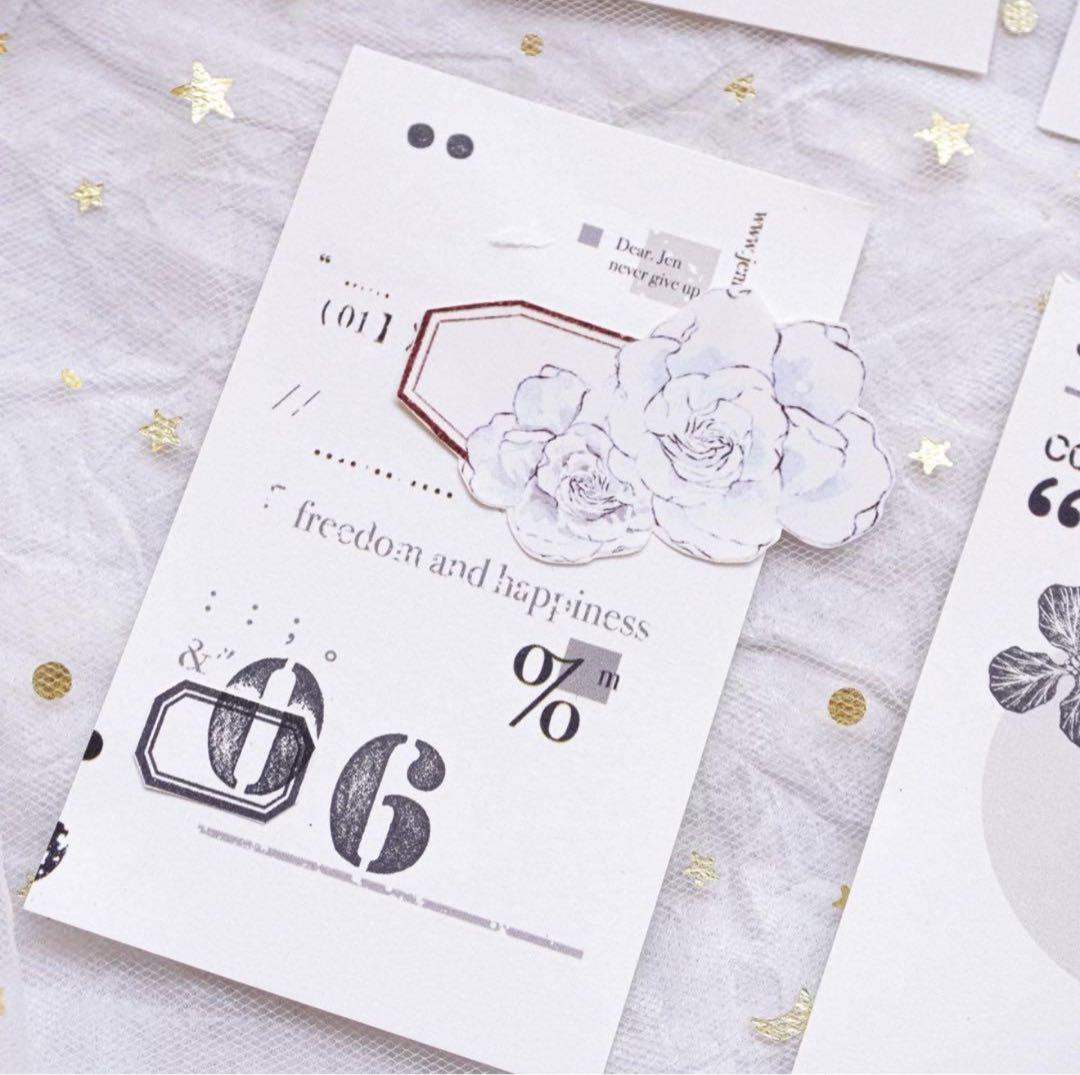 新品　枠素材のおすそ分け　コラージュベース素材　5種　100頁　160枚