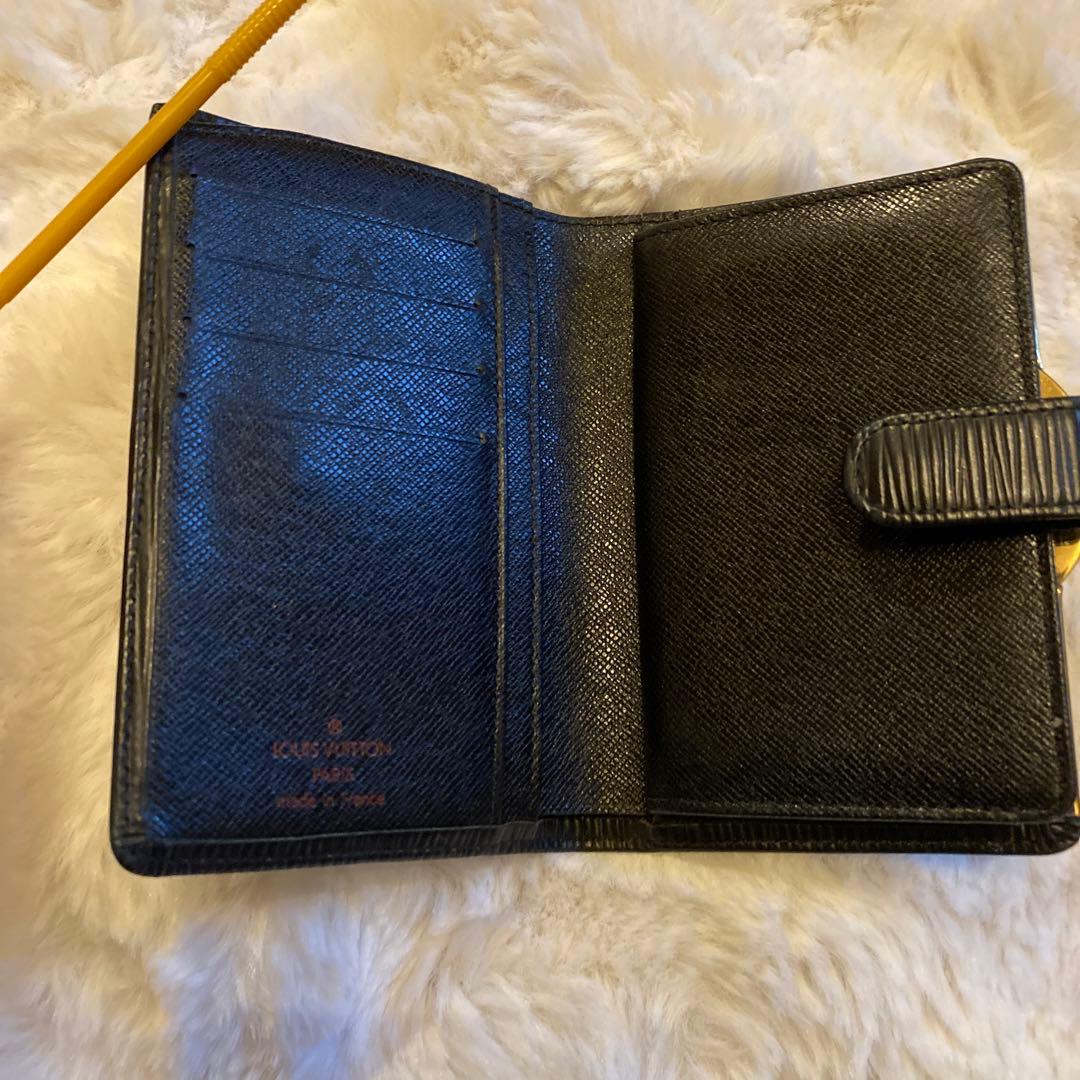 ルイヴィトン エピ ポルトモネ ビエ ヴィエノワ 二つ折り財布 がま口 ブラック