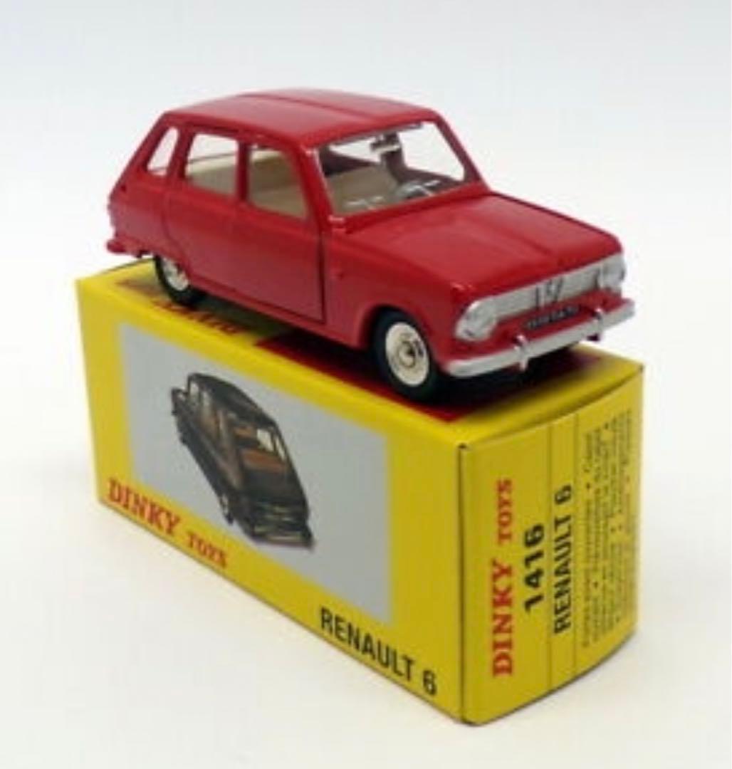 Dinky Toys Renault 6 レッド ミニカー　ディンキールノー6