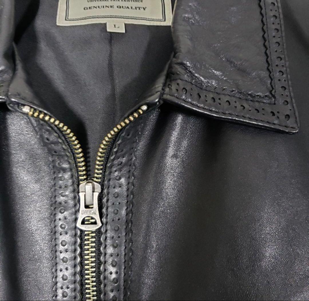 ☆レア☆ nano universe 馬革 レザージャケット Lサイズ