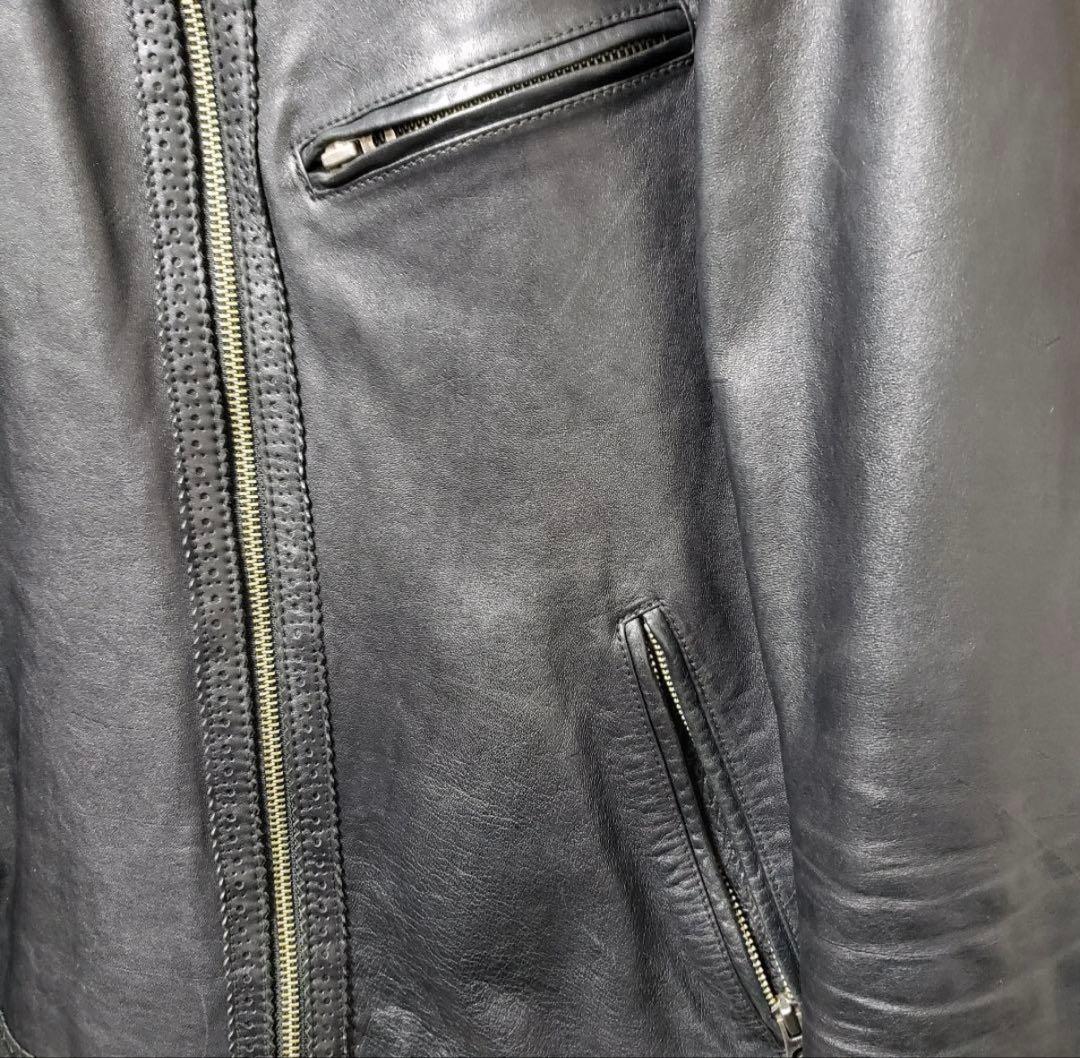 ☆レア☆ nano universe 馬革 レザージャケット Lサイズ