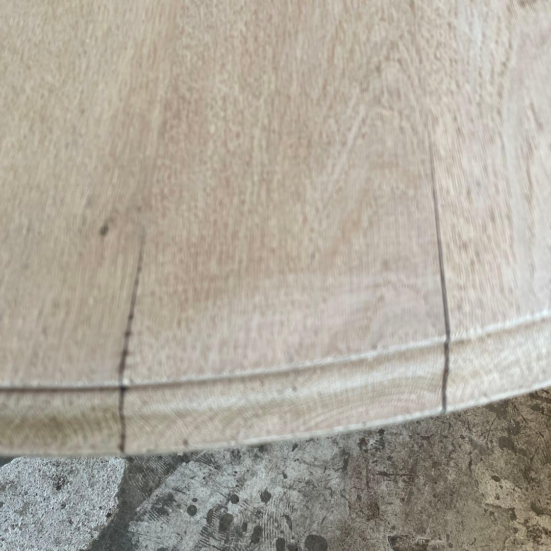 ビンテージ　ラウンドダイニングテーブル　 剥離