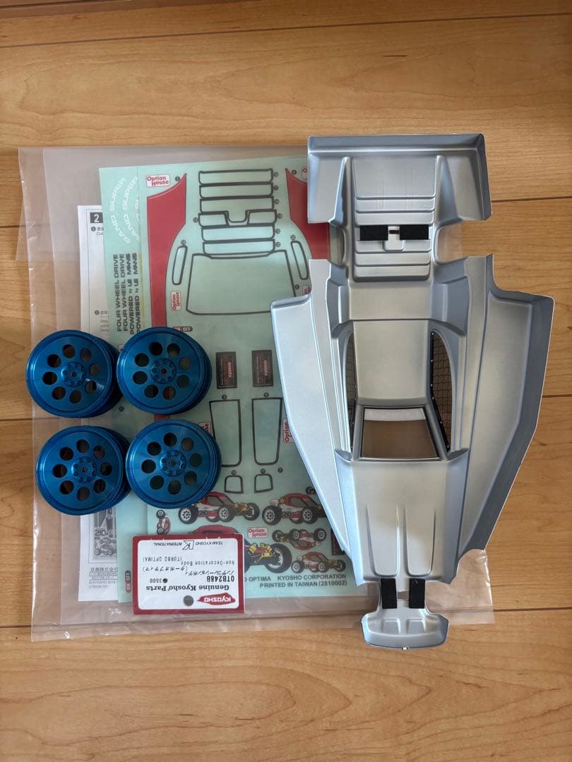 【新品！ホイール付き！】京商 ターボオプティマ ボディ＆ブルーホイール！