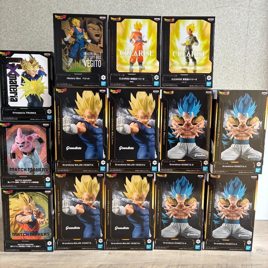 プライズフィギュアまとめ売り、ドラゴンボール、ゴジータ、魔人ベジータ、トランクス