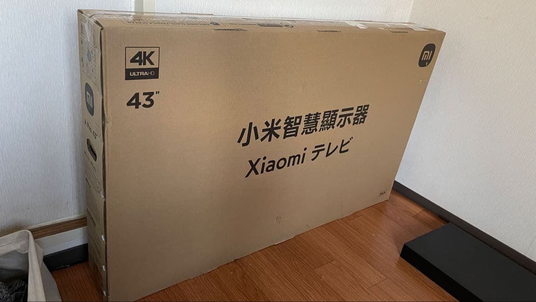 21日まで出品Xiaomi4K43型液晶テレビ GoogleTV 壁掛けユニット