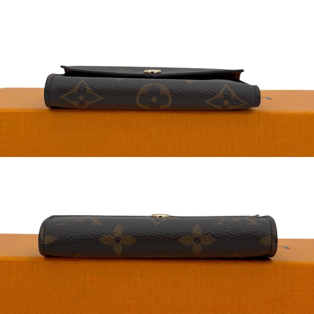 未使用級 新型 ルイヴィトン モノグラム ヴィクトリーヌ 三つ折り財布 茶色