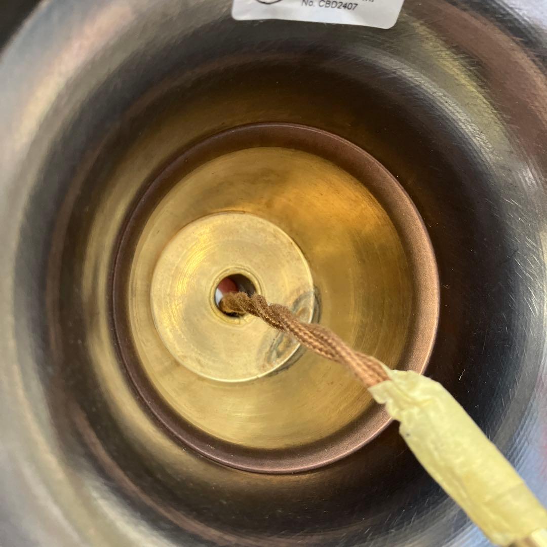 昭和レトロ アンティーク ペンダントライト 真鍮 ガラスシェード 照明器具