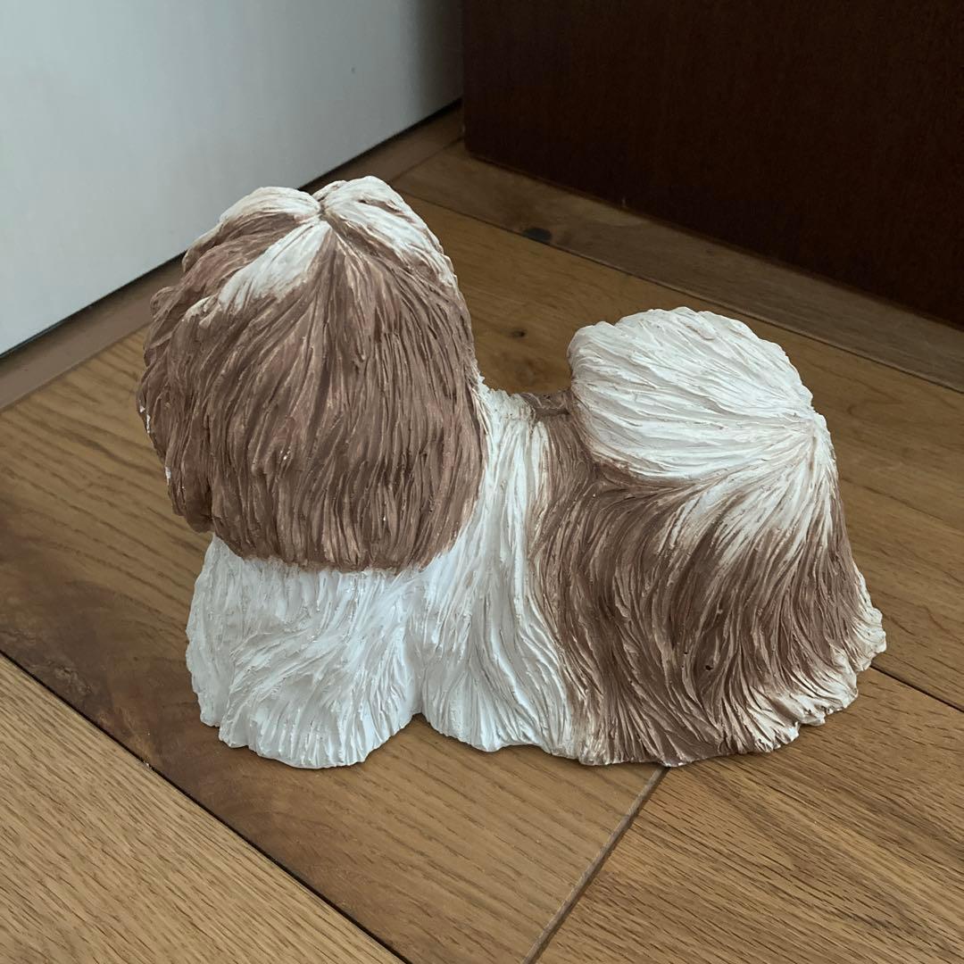 サンディキャスト社製　シー・ズー（ゴールド＆ホワイト）　置物　ヴィンテージ