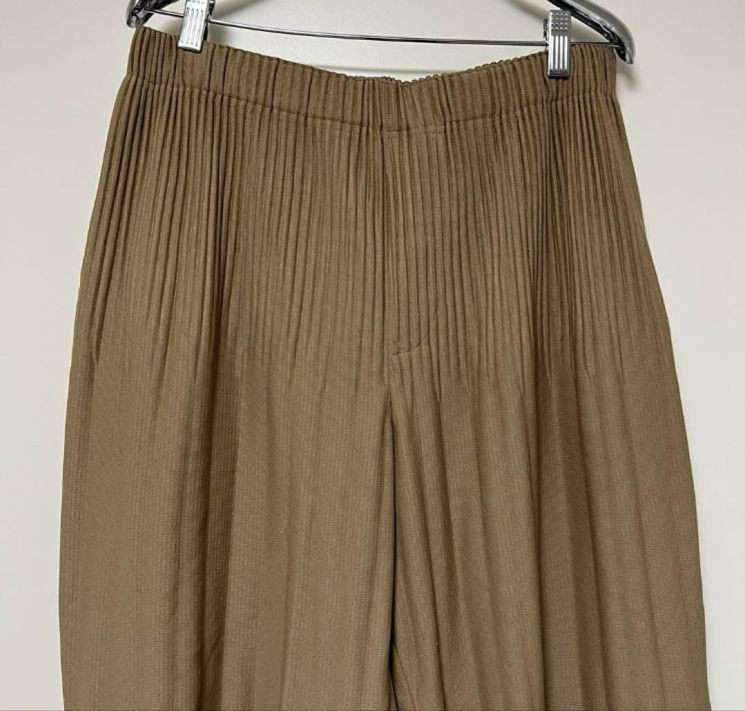 HOMME PLISSE イッセイミヤケ BASICS 消しプリーツ パンツ